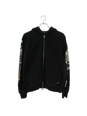 Chanel Astronaut Arm Print Zip Up Hoodie 40